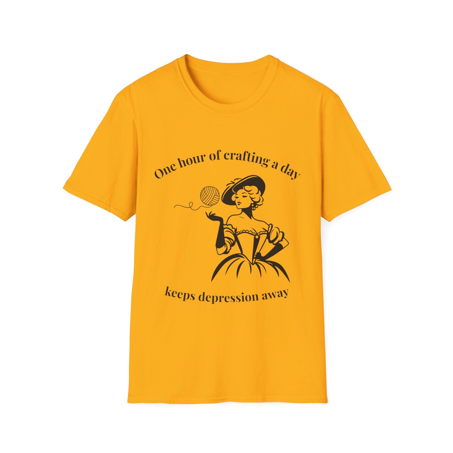One Hour of Crafting a Day Keeps Depression Away T-Shirt