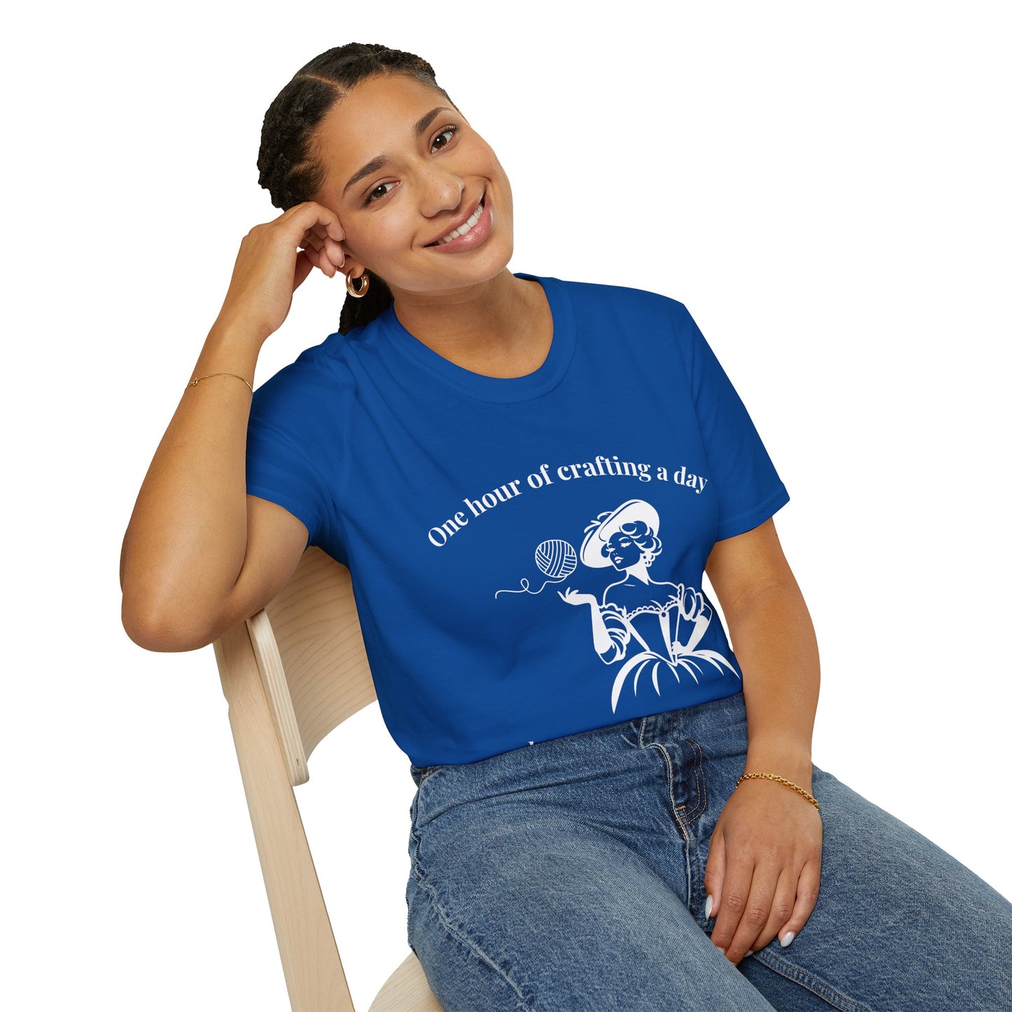 One Hour of Crafting a Day Keeps Depression Away T-Shirt