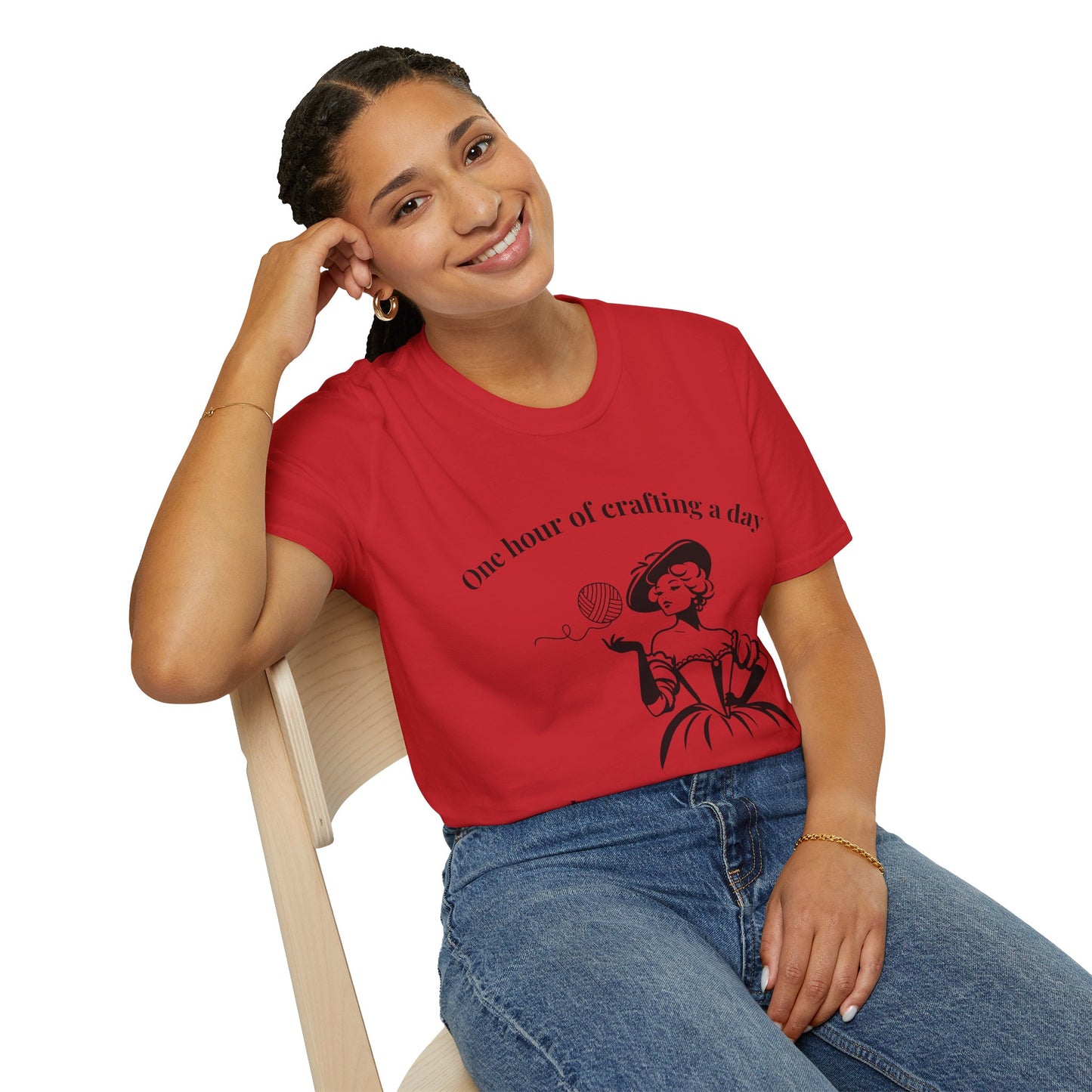 One Hour of Crafting a Day Keeps Depression Away T-Shirt