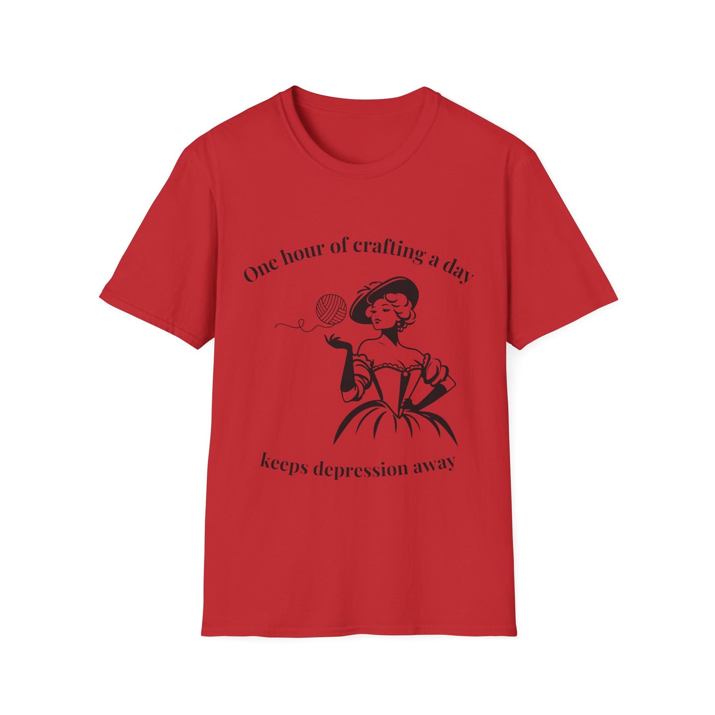 One Hour of Crafting a Day Keeps Depression Away T-Shirt