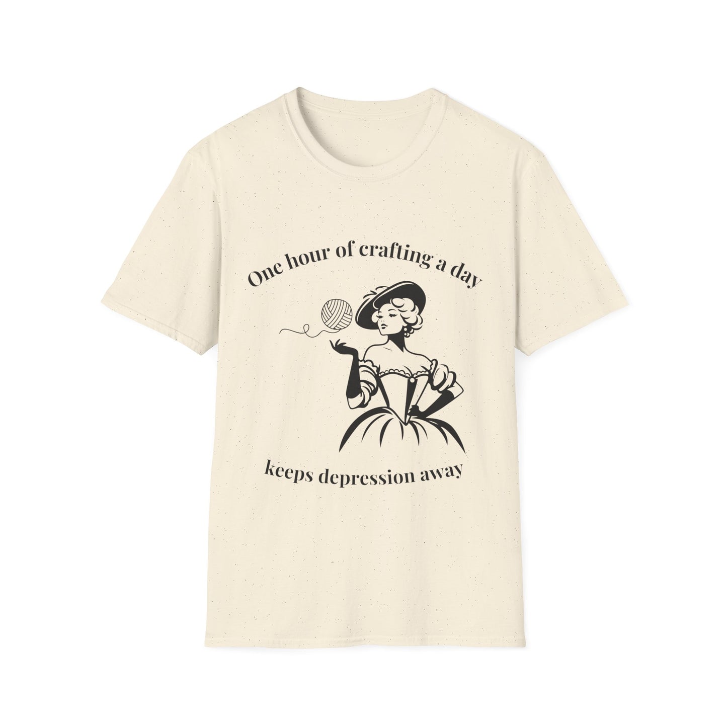 One Hour of Crafting a Day Keeps Depression Away T-Shirt