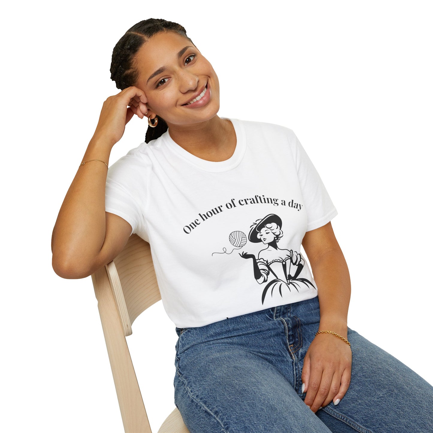 One Hour of Crafting a Day Keeps Depression Away T-Shirt