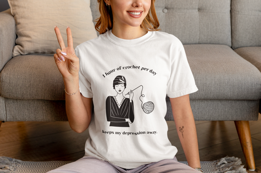 Crochet Keeps Depression Away T-Shirt