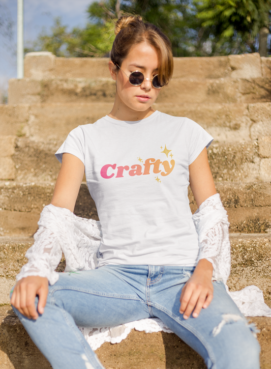 Crafty Graphic T-Shirt (Pink)