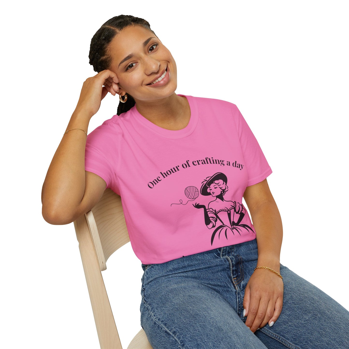 One Hour of Crafting a Day Keeps Depression Away T-Shirt