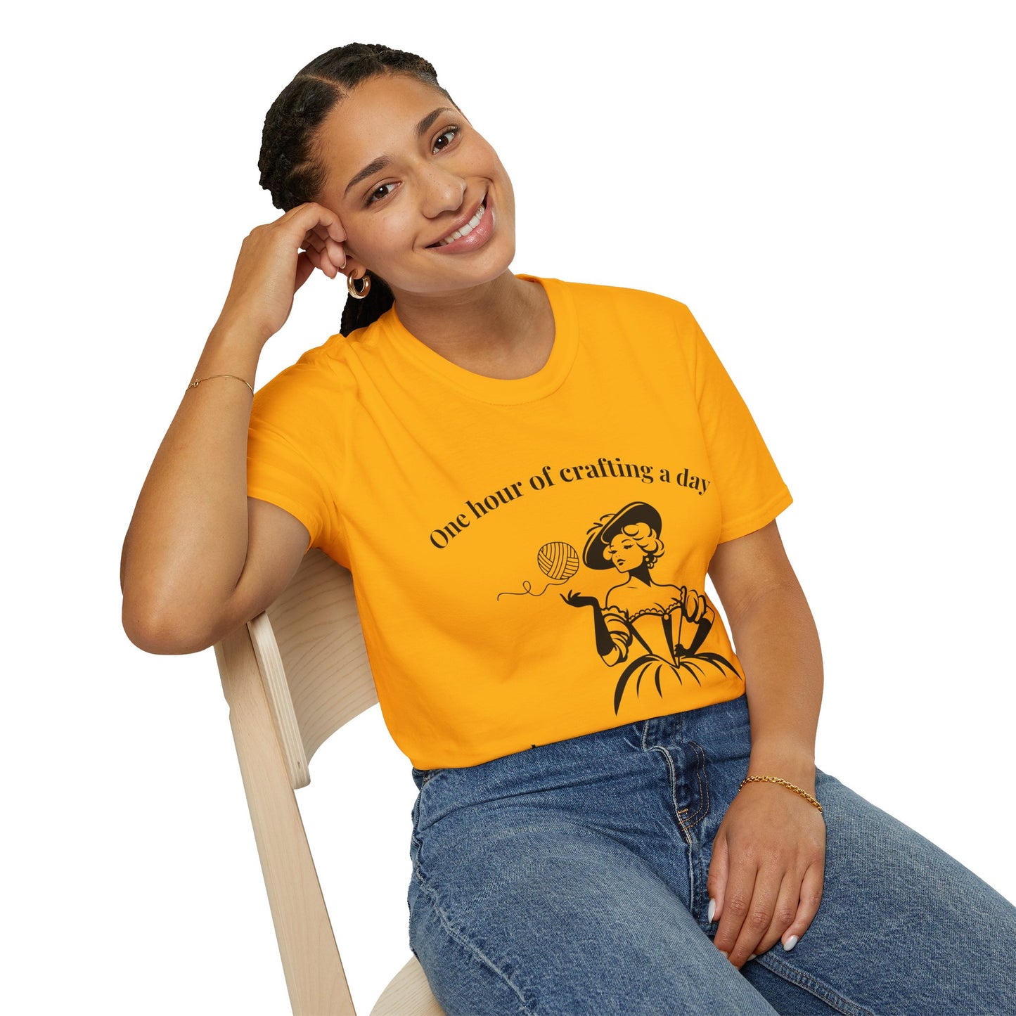 One Hour of Crafting a Day Keeps Depression Away T-Shirt