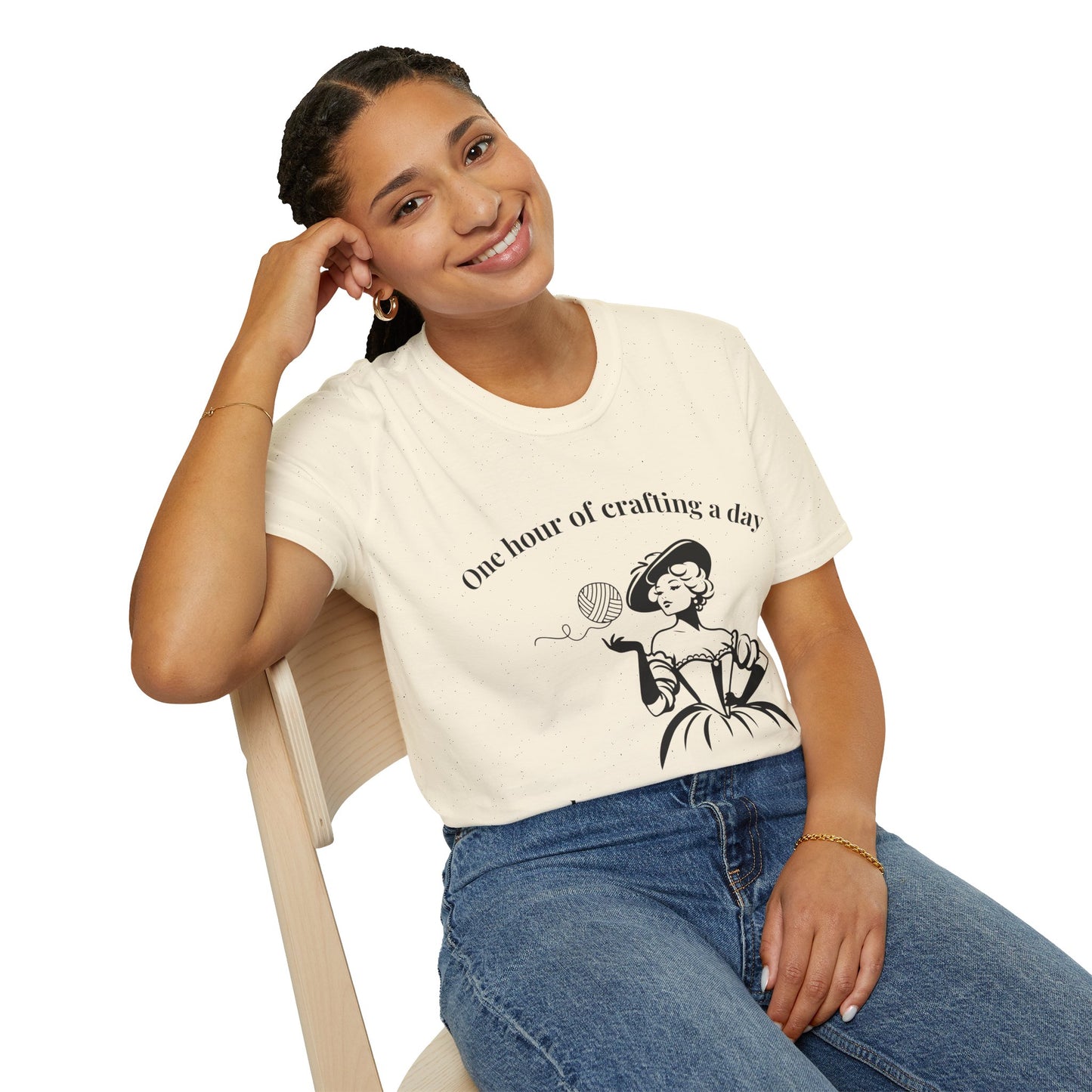 One Hour of Crafting a Day Keeps Depression Away T-Shirt