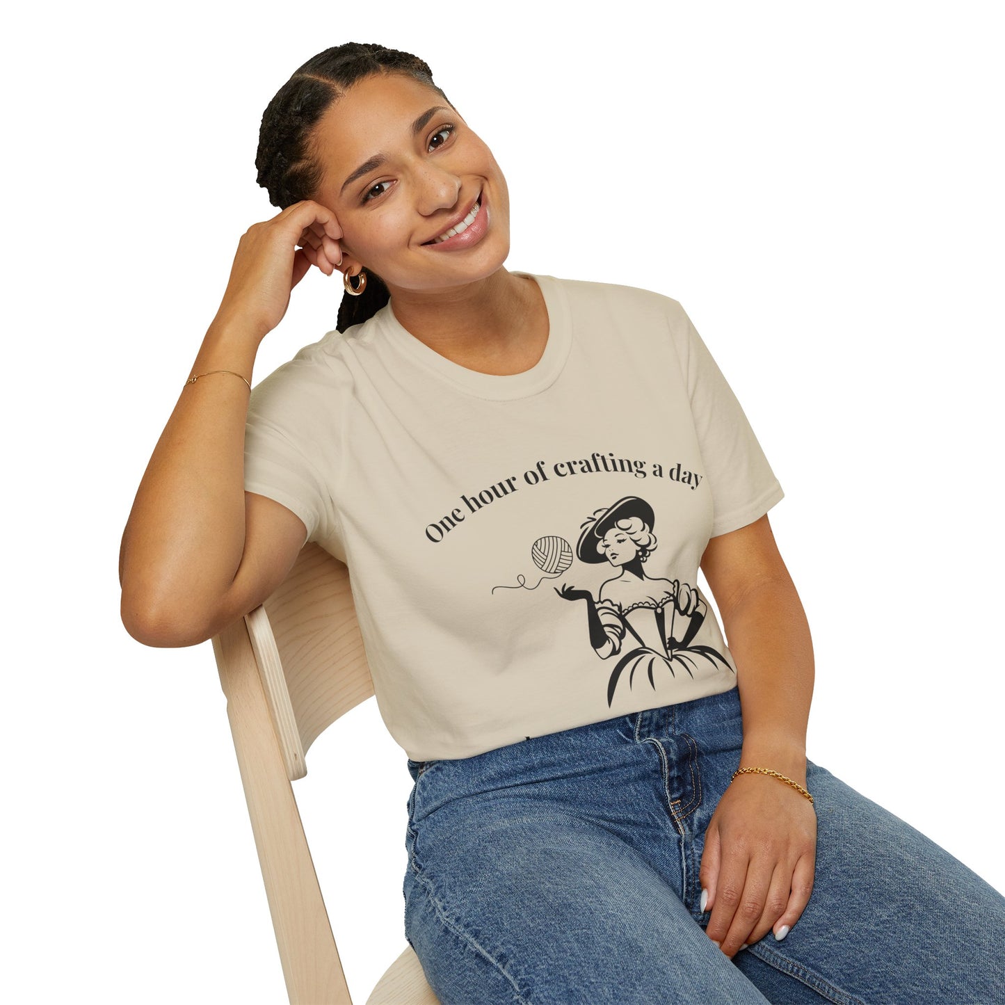 One Hour of Crafting a Day Keeps Depression Away T-Shirt
