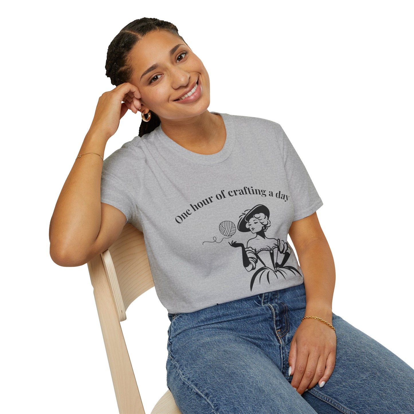 One Hour of Crafting a Day Keeps Depression Away T-Shirt