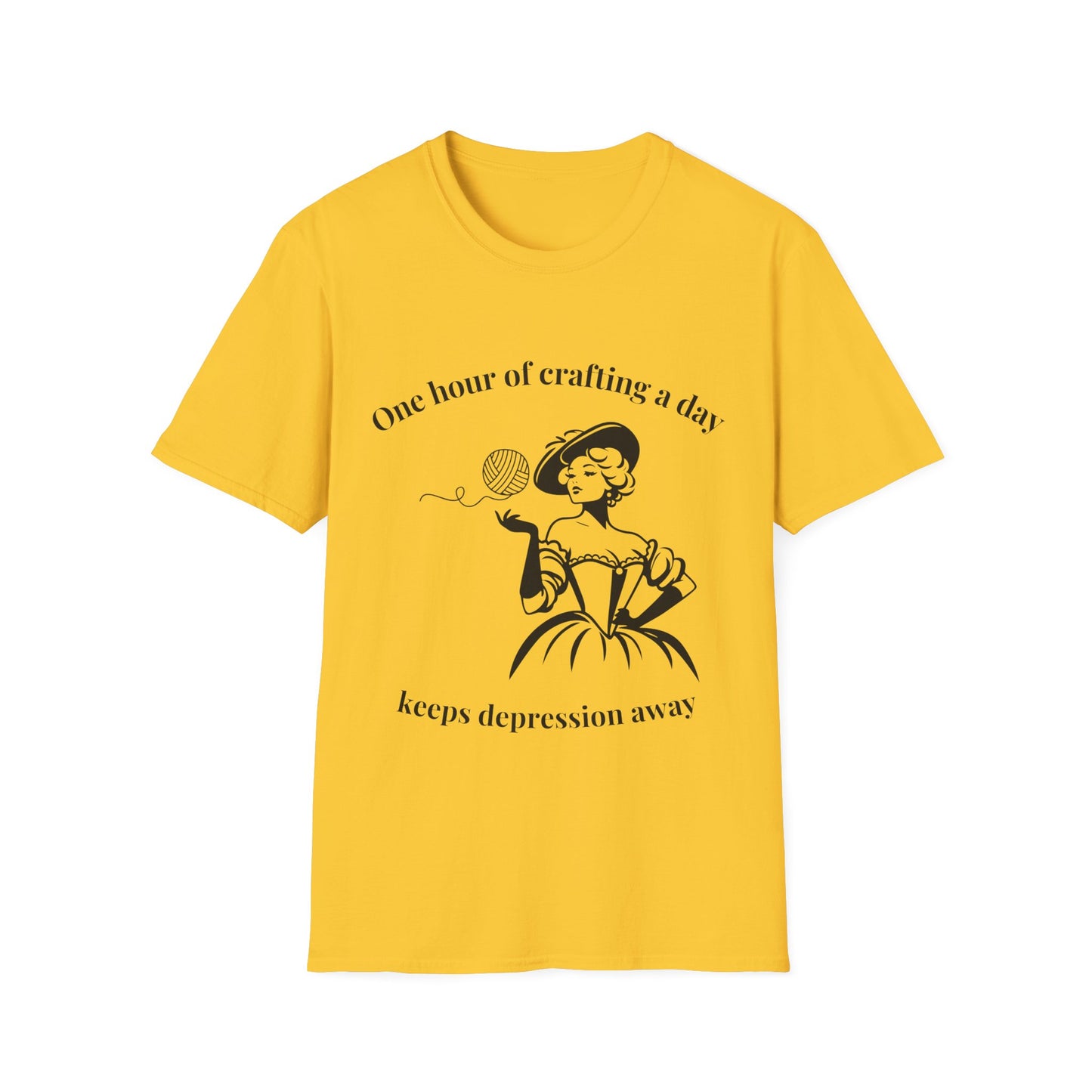 One Hour of Crafting a Day Keeps Depression Away T-Shirt