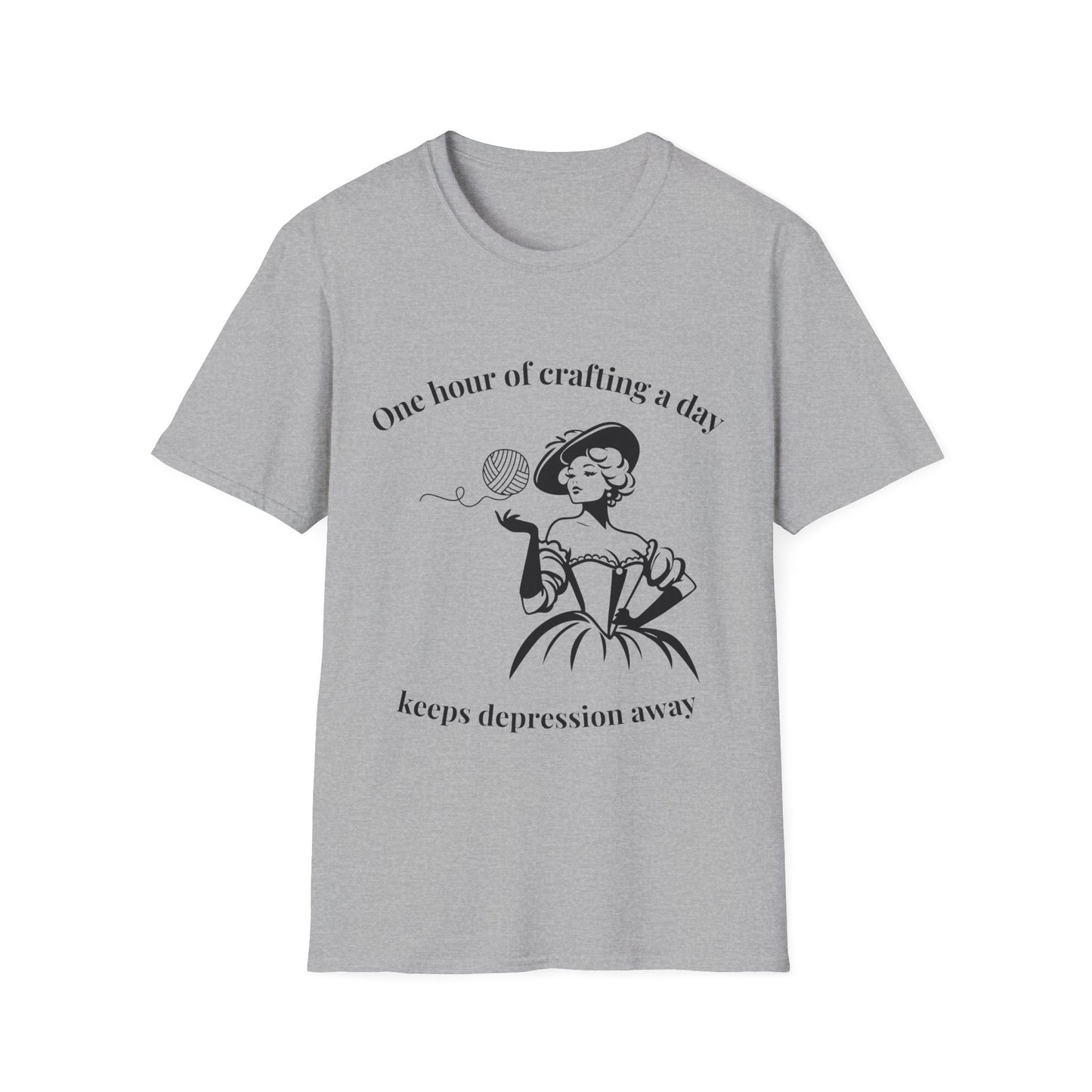 One Hour of Crafting a Day Keeps Depression Away T-Shirt